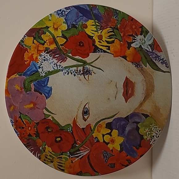 Vintage Evie and Linci Blossom Beautiful Flower Girl Wall Plate - Picture 10 of 16